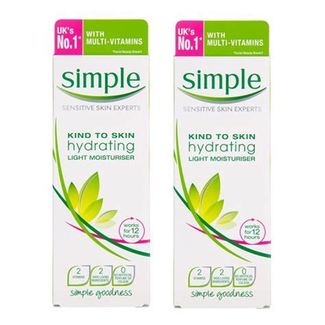 Natural beauty comes from goodness. 2-Pack Simple Sensitive Skin Experts Hydrating Light ...