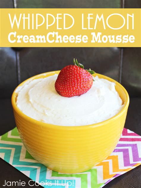 Whipped Lemon Cream Cheese Mousse
