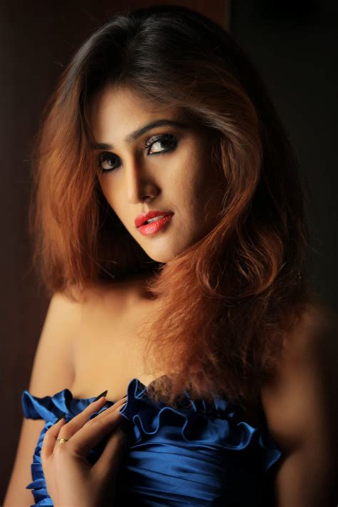 Actress Sony Charista Latest Sizzling Photoshoot In Blue Dress Indian