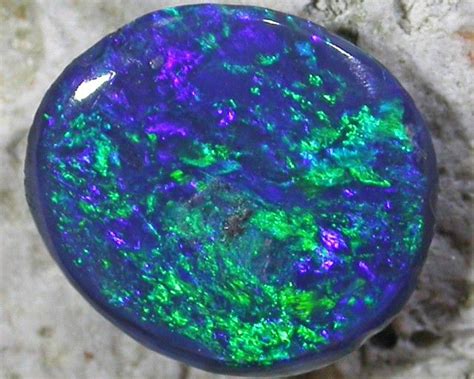 Deep Dark Green Blue Fire Opal Qom 1593 In 2022 Black Opal Stone