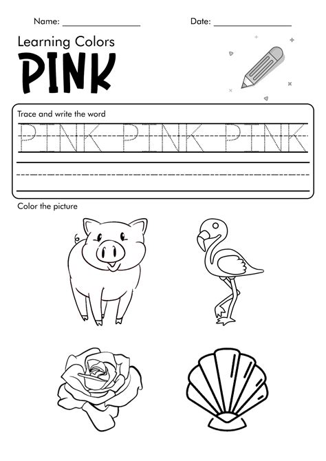 Pink Kindergarten Coloring Sheets Coloring Pages