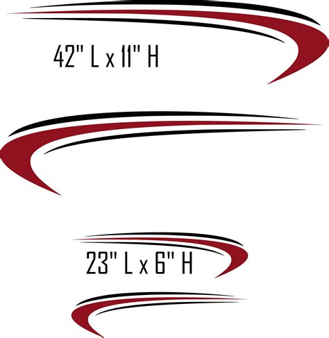 Sw06 Swoosh Swish Rv Motor Home Replacement Decals Motorhome Custom