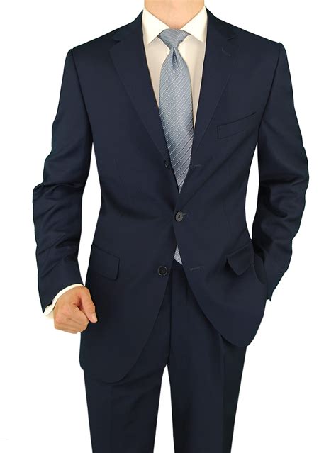 Suit direct sell suits for men from top designers, for business, weddings, race days & more. Mens Blue 3 Button classic fit suits by Salvatore Exte ...