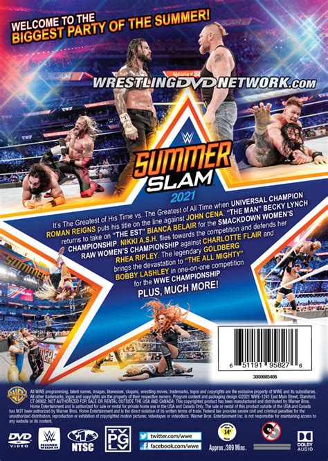 Official Cover Artwork For Wwe Summerslam 2021 Dvd And ‘the Attitude Era