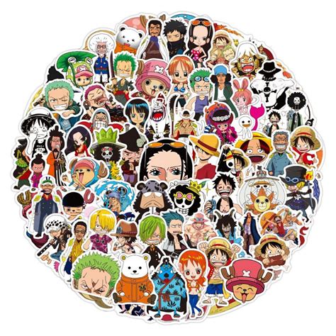 100pcs One Piece Stickers Monkey D Luffy Stickers Roronoa Etsy