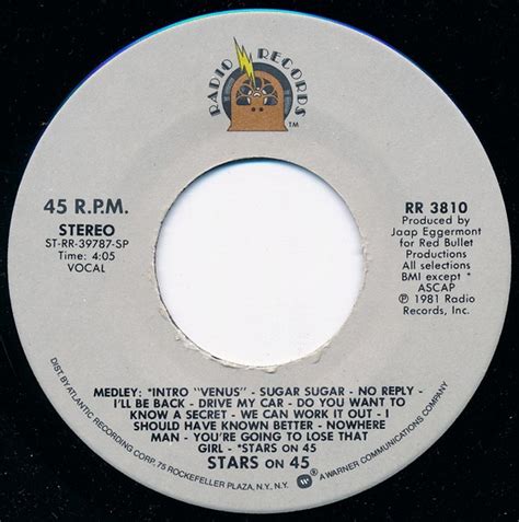 Stars On 45 Stars On 45 1981 Specialty Pressing Vinyl Discogs
