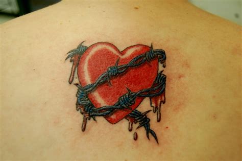 Heart With Barbed Wire Tattoo Best Tattoo Ideas