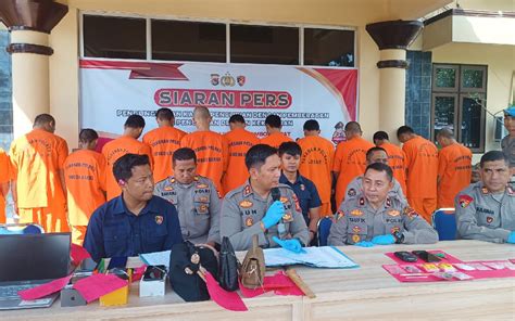 Dalam Sebulan Polisi Tangkap 12 Pelaku Kejahatan Di Lombok Barat
