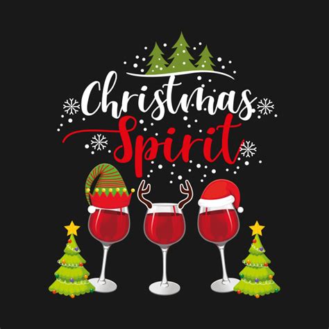 Christmas Spirits Christmas Spirits Funny Drinking Kids T Shirt