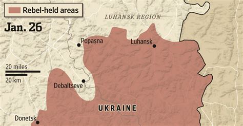 Map Where Russia Backed Rebels Claim Territory In Ukraine