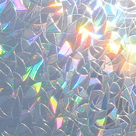 Rainbow Effect Color Home Decor Window Film Static Self Adhesive
