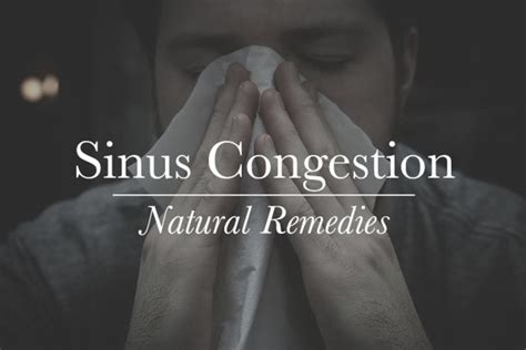 6 Natural Remedies For Sinus Congestion Remedygrove