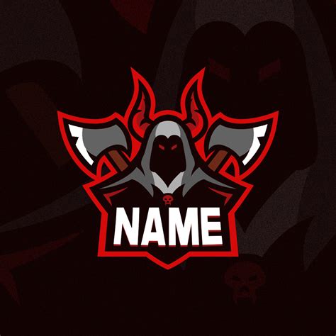 Reaper Gaming Clan Mascot Logo Free Psd Zonic Design