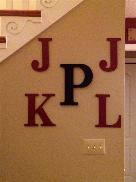 First And Last Name Initials Wall Decor Initial Wall Idea For The