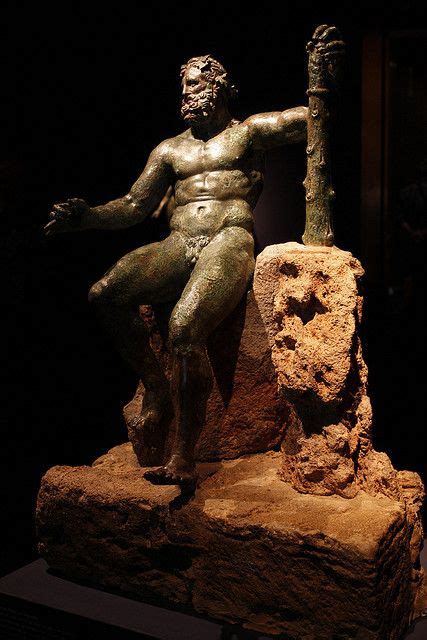 Hercules Heracles Epitrapeizos Roman Statue Bronze Modelled