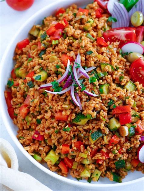 Turkish Bulgur Salad Recipe In 2020 Bulgur Salad Bulgur Turkish