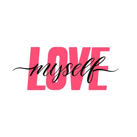 I Love Myself Slogan On Embroidery Fashion Typography For Girls T Shirt Graphics Design For