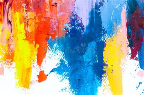 Abstract Oil Painting Background Oil On Canvas Texture Hand Dr Stock