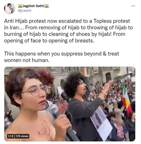 Woman Protesting Topless In Iran No Viral Video Is From Amsterdam Newschecker
