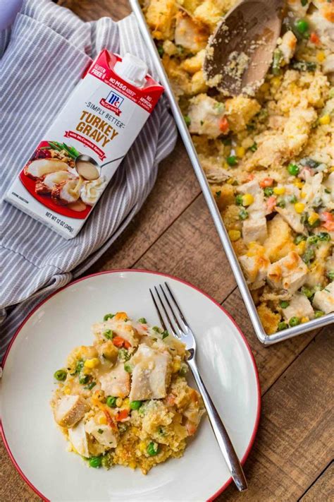 Leftover cornbread makes easy homemade breadcrumbs. Leftover Turkey Casserole made with leftover turkey, cheesy gravy, and cornbread is the PERFECT ...