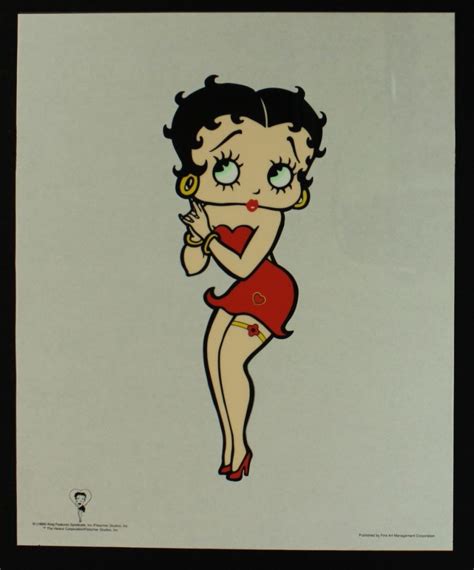 Betty Boop Limited Edition 1999 Animation Serigraph Cel