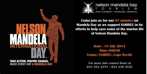Samrec To Benefit On Nelson Mandela Day Blog Nelson Mandela Bay Tourism Blog