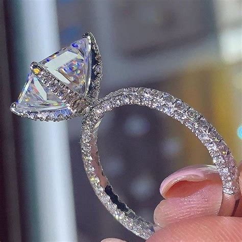 1 80ct princess cut moissanite solitaire engagement ring 14k white gold finish genuine gemstone