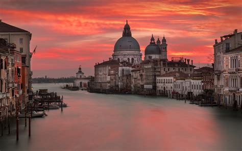 Download Wallpapers Venice Grand Canal San Marco St Marks Basilica Patriarchal Cathedral