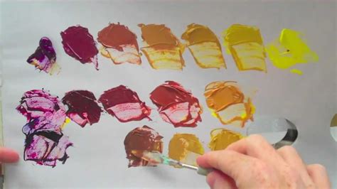 Complementary Colours Yellow And Purple Acrylic Paint Youtube