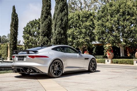 Silver Jaguar F Type Highlighted By Distinctive Aftermarket Body Parts