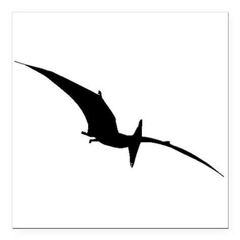 Pterodactyl Silhouette Square Car Magnet 3 X 3 By Keng Cafepress