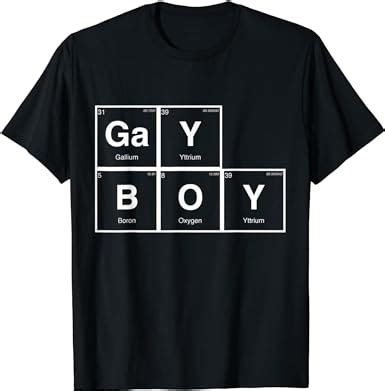 Amazon Com Gay Boy Periodic Table Fun T Shirt Clothing