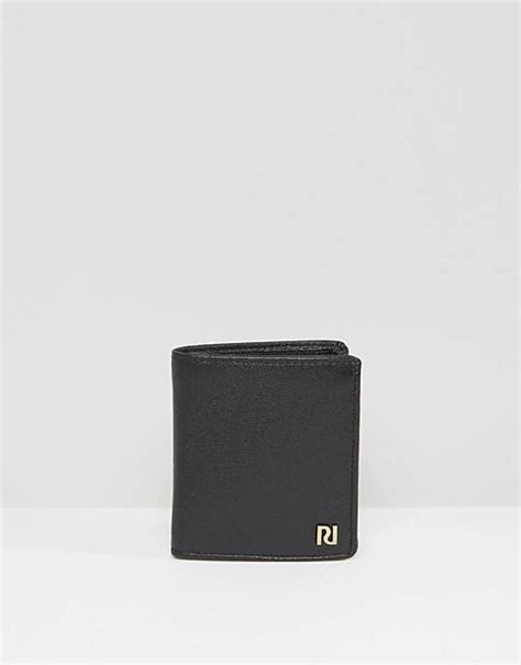 River Island Leather Wallet In Black Asos