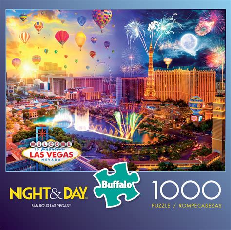 Buffalo Games Night And Day Fabulous Las Vegas 1000