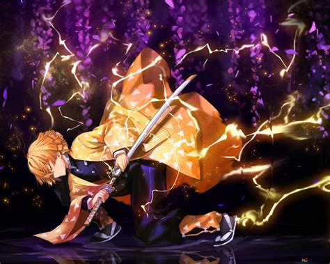 Fond Decran Demon Slayer Zenitsu Fond D Ecran Nawpic Wallpaper Images