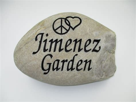 Custom Medium Personalized Engraved Stones Made To Order Rock Art For