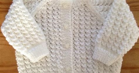 Beautiful Skills Crochet Knitting Quilting Lacey Baby Cardigan