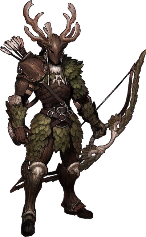 Faun Ranger Monster Concept Art Fantasy Characters Character Design