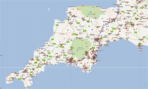 Engeland kaart/map met alle dorpen en steden op een landkaart met mogelijkheid om in of uit te zoomen. Naar Zuid-Engeland? Neem de ANWB Goud reisgids mee | Grabbits