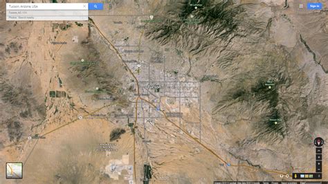 Tucson Arizona Map