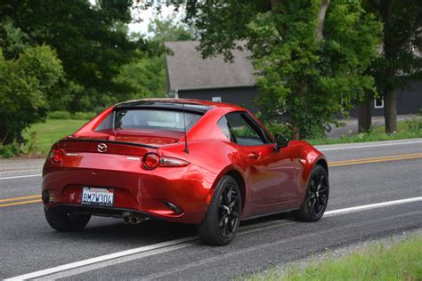 The world's most popular sports car order merch here: 2020 Mazda MX-5 Miata RF Club Review - GTspirit