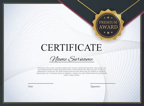Certificate Template Background Award Diploma Design Blank