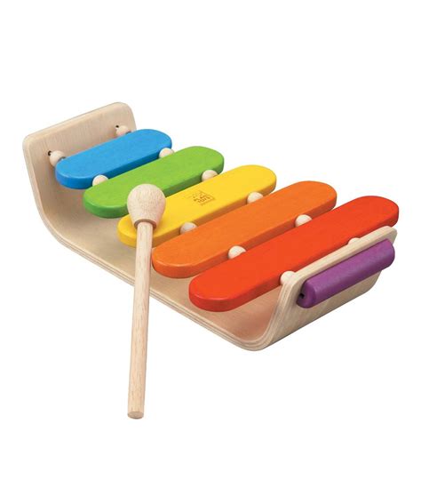 Oval Xylophone 2300 Natural Baby Toys Plan Toys Wooden Toys For