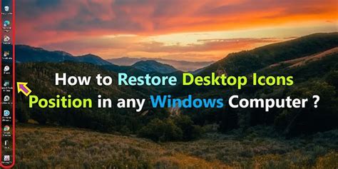 Windows Restore Desktop Icon Layout