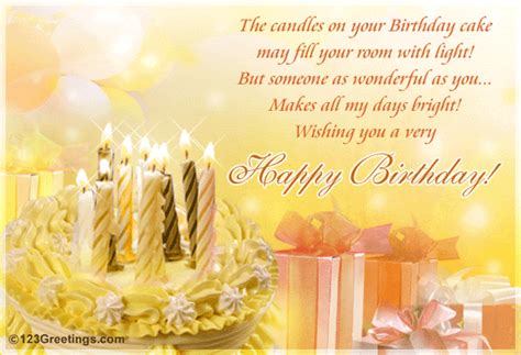 Bright Birthday Wish Free Birthday Wishes Ecards Greeting Cards 123