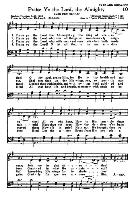 Worship And Service Hymnal For Church School And Home 10 Praise Ye