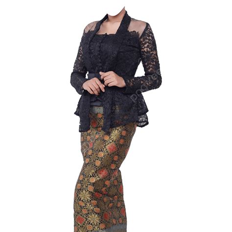 Kebaya White Transparent Template Javanese Kebaya Javanese Kebaya