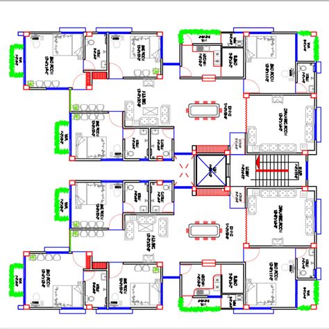 Great Inspiration G 2 Residential Building Plan Autocad Pdf