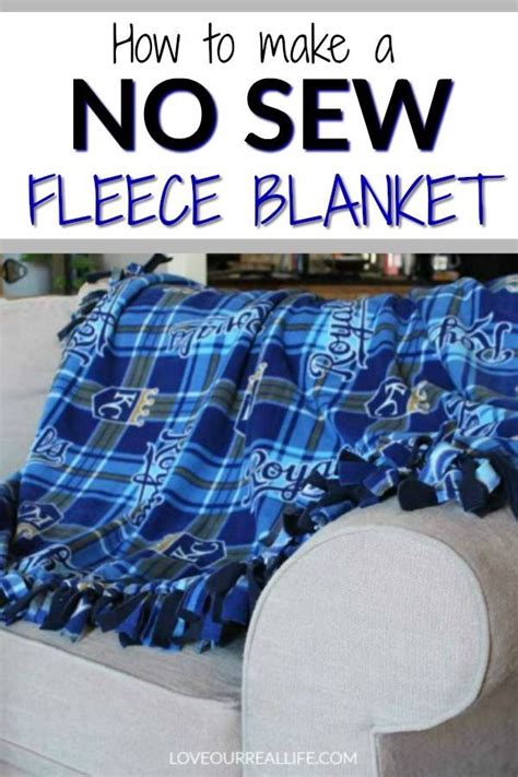 No Sew Fleece Blanket Tutorial No Sew Fleece Blanket Make Your Own