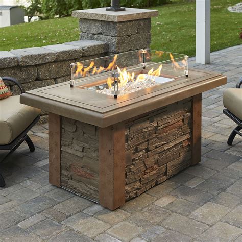 Price and stock could change after publish date, and we may make money from. Sierra Linear Gas Fire Pit Table in Mocha - SL-1224-M-K